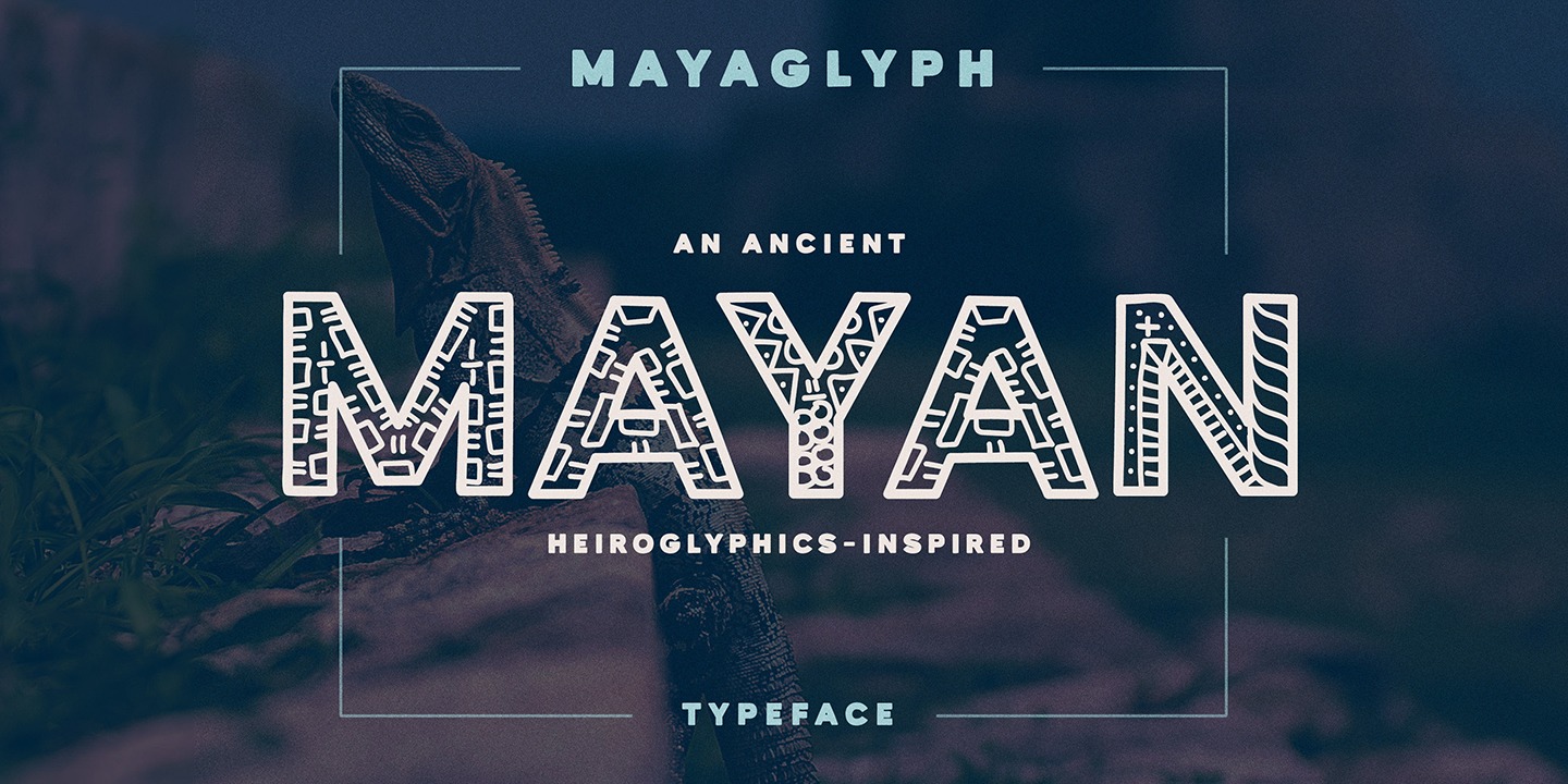 Schriftart Mayaglyph